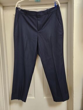 Banana Republic Avery Straight Leg Pants in Navy Blue Sz 12 NWT